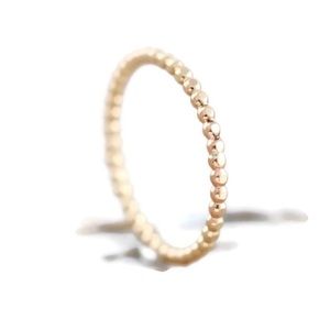 14k Gold Filled Beaded Bubble Ring